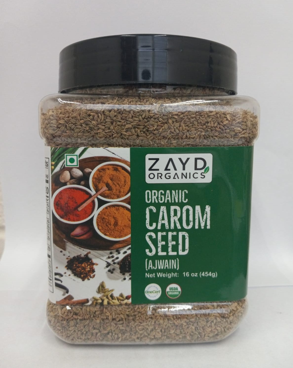 Zayd Organics Carom Seed (Ajwain) 16oz, USDA Organic Certified