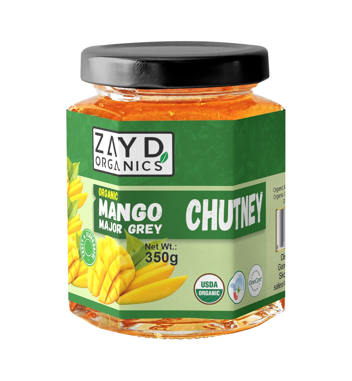 Zayd Organics Mango Major Grey Chutney 10.5oz